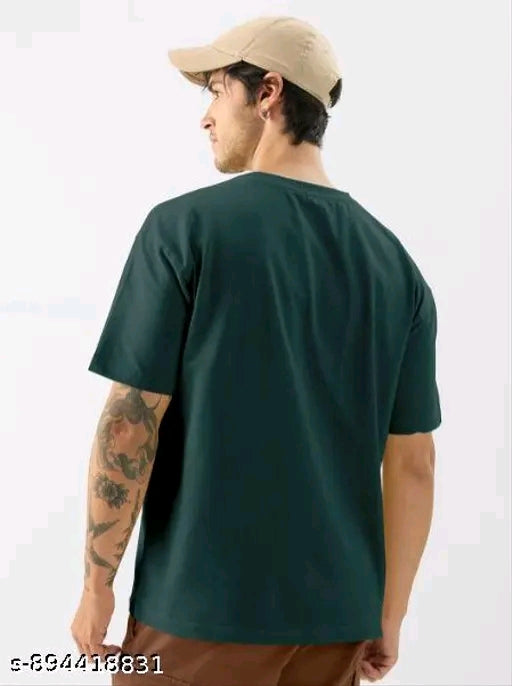 KEESOR Men Oversize Tshirt|Men Printed Round neck Oversize Tshirt|Men Graphic print Tshirt