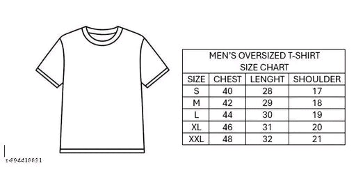 KEESOR Men Oversize Tshirt|Men Printed Round neck Oversize Tshirt|Men Graphic print Tshirt